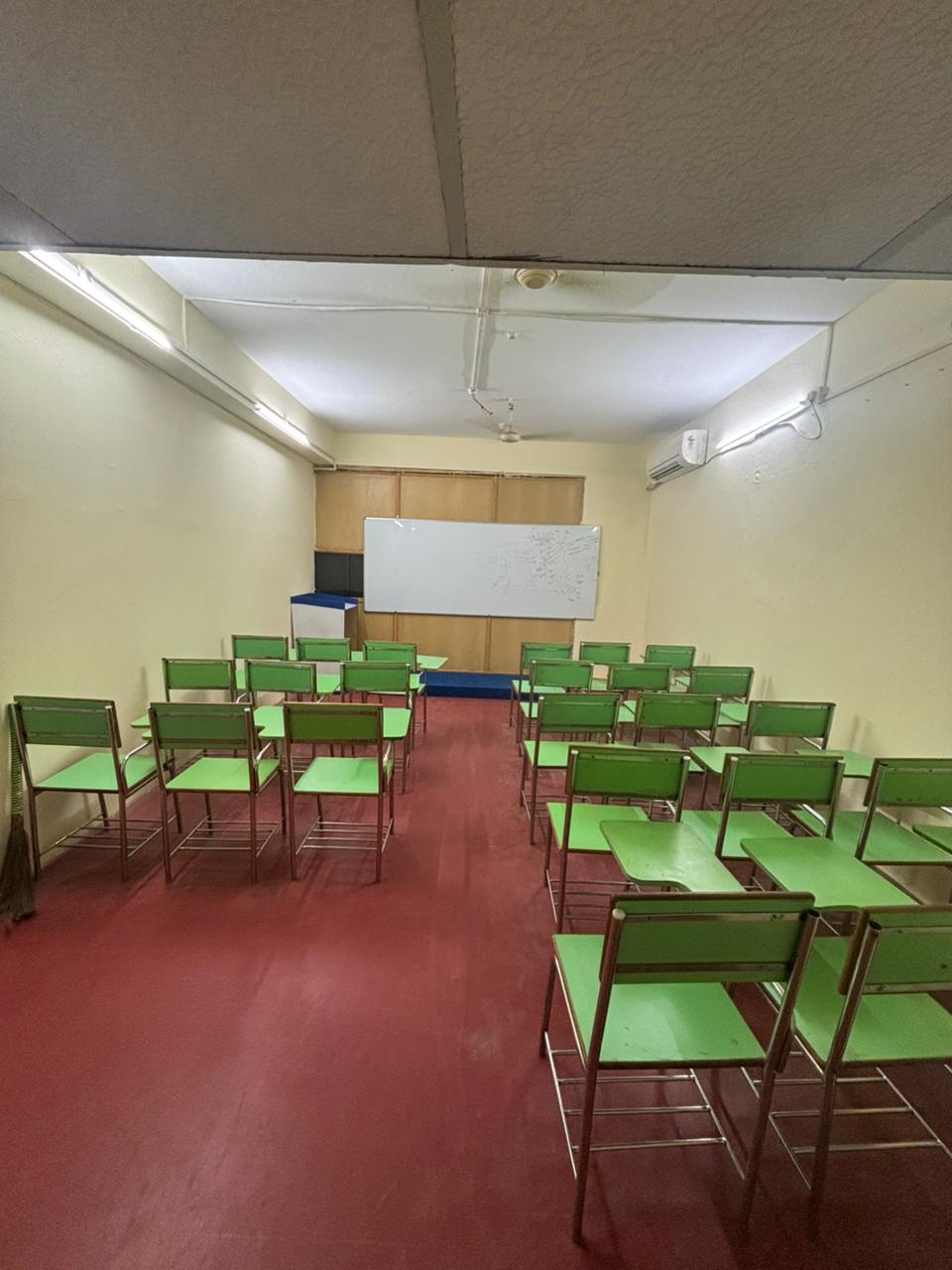 Interactive board in modern classroom